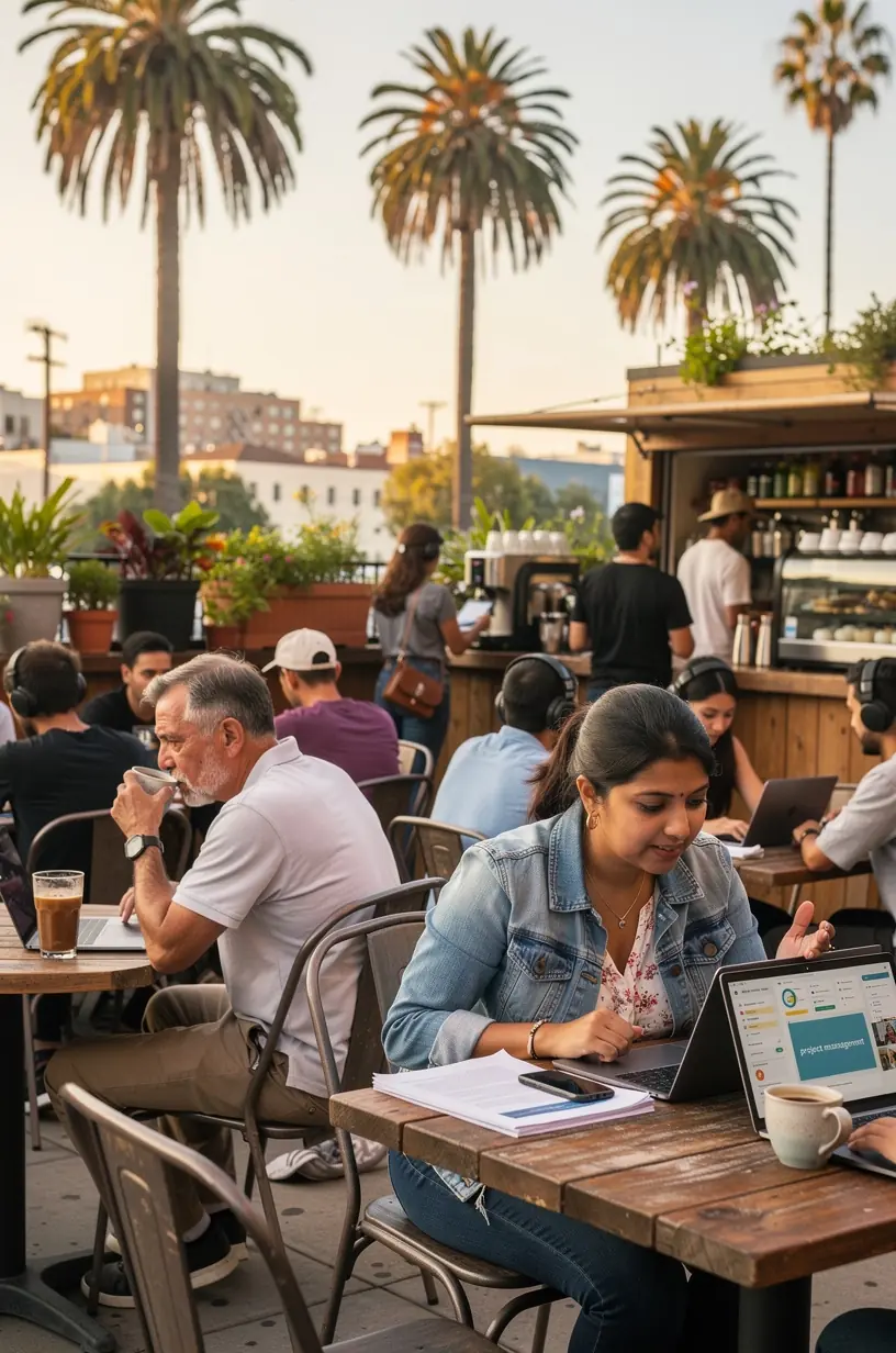 Detailed flowchart diagram demonstrating integration of multiple productivity tools and apps