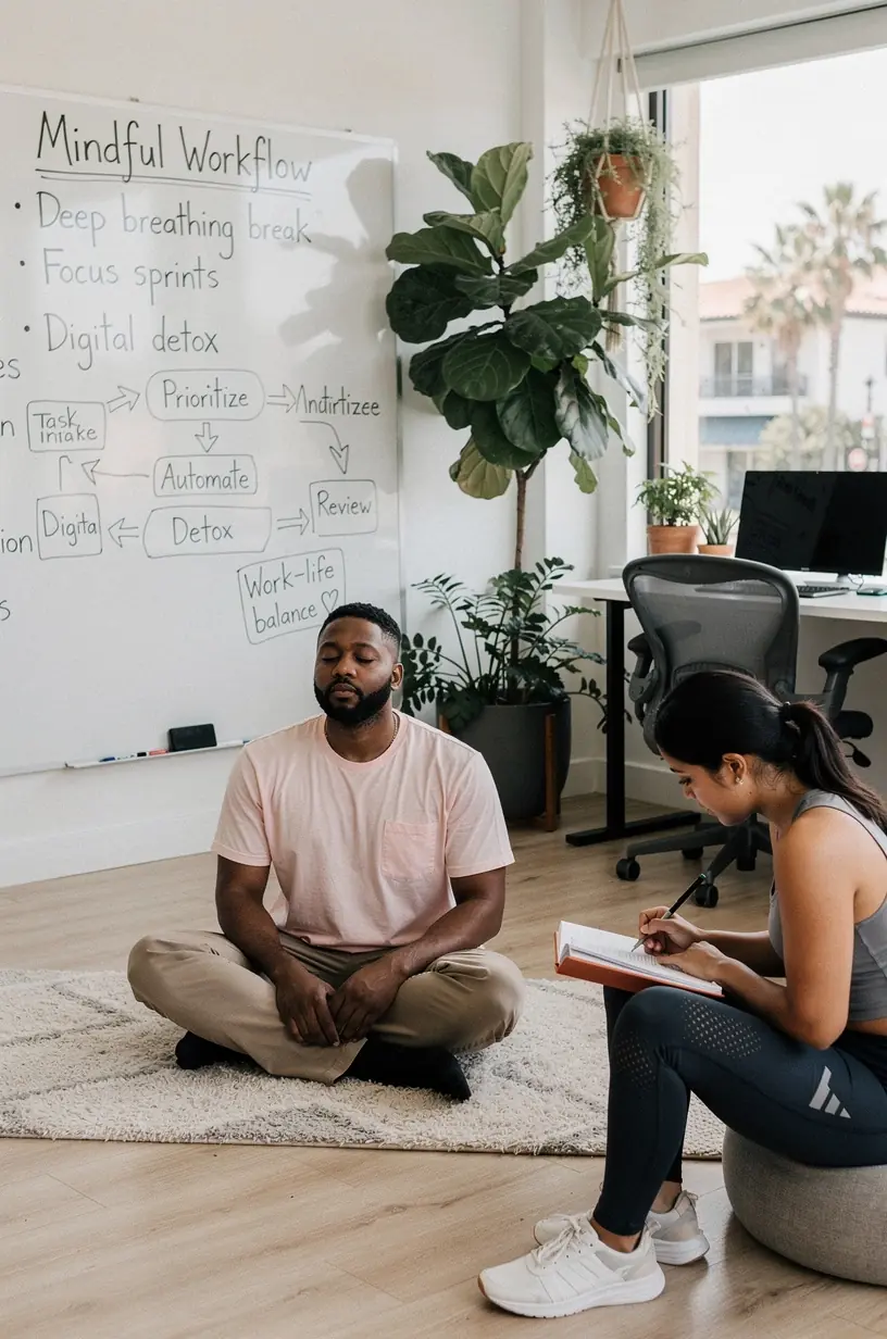 Infographic illustrating step-by-step task automation process for business efficiency